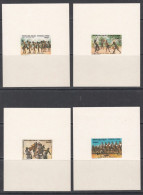 1985 Togo Tribal Dances Costumes Epreuve Deluxe Proofs Complete Set Of 4 MNH - Togo (1960-...)