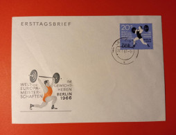 1966 DDR - FDC - Haltérophilie