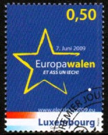 LUXEMBOURG, LUXEMBURG 2009, MI 1836 DIREKTWAHLEN EUROPÄISCHES PARLAMENT,  ESST GESTEMPELT, OBLITERE - Usados