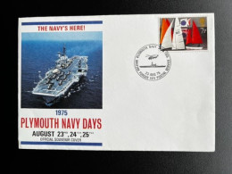 GREAT BRITAIN 1975 SPECIAL COVER PLYMOUTH NAVY DAYS 23-08-1975 GROOT BRITTANNIE SHIPS - 1971-1980 Decimal Issues