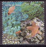 Brasil 2002 - Coral Reef With Sea Animals -  Michel 3244   Used, Oblitéré, Gest. - Used Stamps