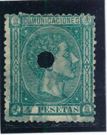 Espagne N° 161 Annulé Par Perforation Et Oblitéré - Gebruikt