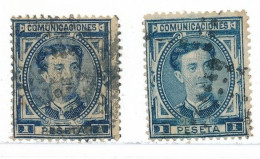 Espagne N° 169 X 2 Oblitérés Nuances - Used Stamps