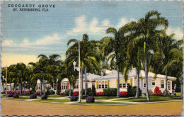 Florida St Petersburg Cocoanut Grove Motor Hotel 1947 Curteich - St Petersburg