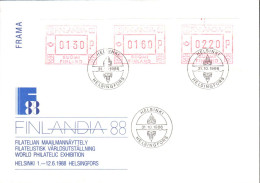 FINLANDE SERIE DE VIGNETTES FRAMA 1986 - Covers & Documents