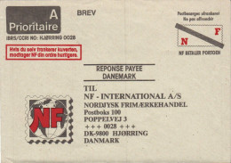 DANEMARK LETTRE REPONSE PAYEE - Covers & Documents