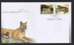 2005  Cougar And Amur Leopard  Se-tenant Pair  Sc 2122-3 - 2001-2010