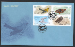 2008  Endangered Species: Birds, Butterfly  Block Of 4 Se-tenant From Booklet  Sc 2286-9 - 2001-2010