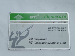 United Kingdom-(BTI064)-CONSUMER RELATIONS -(74)-(40units)(309G00994)(tirage-2.000)price Cataloge-6.00£-used) - BT Interne