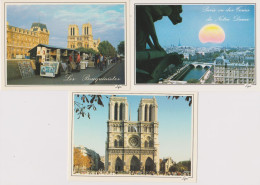 75 - PARIS - Cathédrale Notre-Dame - Lot De 6 Cartes Postales Modernes En Tbe - Ed. ABEILLE CARTES LYNA - Notre Dame De Paris