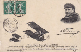 Cpa Aviation - Biplan Goupy Piloté Par Koning (voir Scan Recto-verso) - 1914-1918: 1ère Guerre