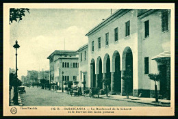 A63 MAROC CPA  CASABLANCA - LE BOULEVARD DE LA LIBERTÉ - Collections & Lots