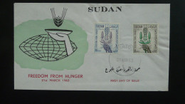 FDC Contre La Faim Hunger FAO Soudan Sudan 1963 - Contre La Faim