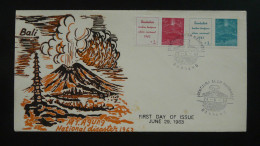 FDC Eruption Du Volcan Agung Volcano Indonesia 1963 - Vulkane