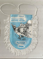 Fanion, Sports, Gymnastique Masculine, Championnat Fédéral, NANTES , A.S.C. BONNE GARDE, 1986, F.S.C.F. Frais Fr 1.95 E - Gimnasia