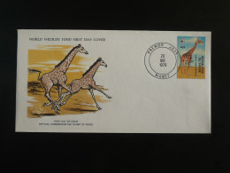 FDC Girafe WWF Niger 1978 - Girafes