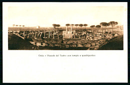 A63 ITALIE CPA  OSTIA - PIAZZALE DEL TEATRO CON TEMPIO - Sammlungen & Sammellose