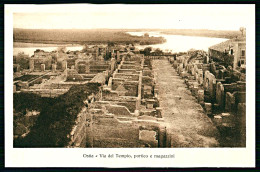 A63 ITALIE CPA  OSTIA - VIA DEL TEMPIO PORTICO E MAGAZZINI - Colecciones Y Lotes