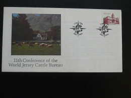 Lettre Commemorative Cover Jersey Cattle Afrique Du Sud South Africa 1986 - Vaches