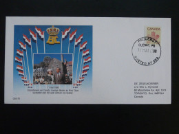 Lettre Cover Visite Reine Queen Beatrix Of Netherlands Oblit. Paquebot Canada 1988 - Covers & Documents