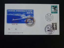 Lettre Cover Convention Rotary International Nice 1995 Japon Japan - Covers & Documents