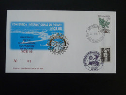 Lettre Cover Convention Rotary International Nice 1995 Danemark Denmark - Covers & Documents