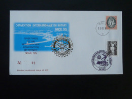 Lettre Cover Convention Rotary International Nice 1995 Norvege Norway - Cartas & Documentos