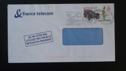 Lettre Flamme Concordante Automobile Monaco 2000 - Postmarks