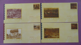 Série De 4 Entiers Postaux Postal Stationery Ruée Vers L'or Gold Fever Australia  - Autres & Non Classés