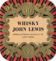 C5842 ETIQUETTE ANCIENNE WHISKY JOHN LEWIS - Whisky