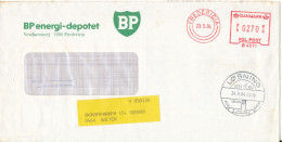 Denmark Cover With Meter Cancel Fredericia 23-5-1984 (BP) (also With Loesning Postmark) - Storia Postale