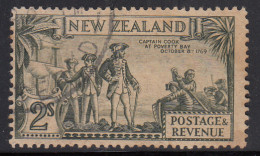 2s Used Captain Cook New Zealand, Wmk Multi, - Used Stamps