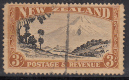 3s Used 1935 Mount Egmont New Zealand, Wmk Single. SG569,  - Usati