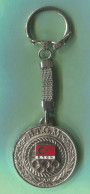 Athletics - B.T.G.M. Turkey Federation NOC Olympic, Enamel Vintage Keychain Keyring - Athlétisme