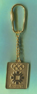 Olympiade - Olympic Games 1984. Sarajevo Yugoslavia, Vintage Keychain Keyring - Apparel, Souvenirs & Other