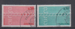 EUROPA - CEPT - Michel - 1971 - ANDORRA - Nr 232/33 - Gest/Obl/Us - 1971