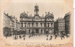 FRANCE - Rodez - Lyon - L'Hôtel De Ville, Façade De La Place Des Terreaux - Animé - Carte Postale Ancienne - Lyon 1