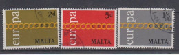 EUROPA - CEPT - Michel - 1971 - MALTA - Nr 422/24 - Gest/Obl/Us - 1971