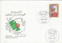 Envellope ALGERIE 1e Jour N° 1057 Y & T - Algérie (1962-...)