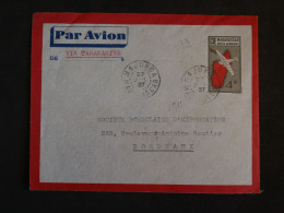 BW11 MADAGASCAR  BELLE LETTRE  1937 PETIT BUREAU MAJUNGA A BORDEAUX  FRANCE +AFF.PLAISANT++    + - Airmail