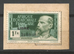 AEF N° 140C NEUF Emi Sans Gom Sur Fragment De Carte  SANS CHARNIERE - Neufs