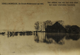 Schellingswoude Bij Amsterdam // Watersnood Van 1916 19?? Vlekkig - Amsterdam