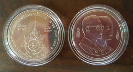 Thailand Coin 100 Baht 1993 33rd World Scout Conference Y287 + Holder - Tailandia