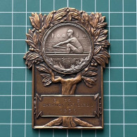 Medal Plaque Plakette PL000316 - Rowing Kayak Canoe Hungary  BARANSKI VÁNDORDIJ 1936 125g - Canottaggio