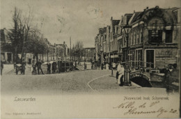 Leeuwarden // Nieuwestad Hoek Schavernek (Veel Volk) 1905 - Leeuwarden