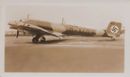 Aviation * Avion Guerre Allemand Boche Croix Gammée Nazi Nazisme * War * Photo Ancienne Format 11.5x7cm - Altri & Non Classificati