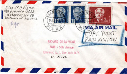 68544 - DDR - 1950 - 2DM Pieck MiF A LpBf HELLENDORF -> Elmhurst, NY (USA) - Cartas & Documentos