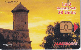 Nº347  TARJETA DE MALTA  DE VALLETTA SUNSET - Malte
