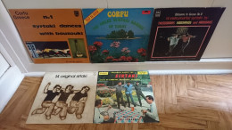 SIRTAKI LOT DE 5 VINYLES 33 TOURS DISQUE GRECE CORFOU - Sonstige & Ohne Zuordnung