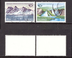 ICELAND   Scott # 571-2 USED (CONDITION AS PER SCAN) (Stamp Scan # 965-8) - Gebraucht